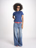 t-shirt girocollo manica corta in cotone organico
