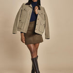 minigonna JUNA 1HVA25-V07112 MILITARE vanessa bruno 