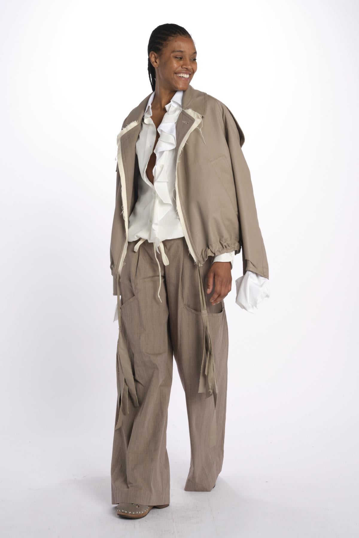 Camicia seta con rouches BRIDGET SHIRT HABOTAI jejia 
