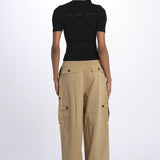 Maglia DEVON m/c inserto pizzo 019 BLACK sea ny 