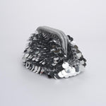 Clutch OIA piccola con paillettes OIA BAG SILVER boheme couture 