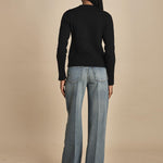 d2501005 girocollo slim by milaura. d2501005 872 NERO milaura 