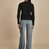 d2501005 girocollo slim by milaura. d2501005 872 NERO milaura 