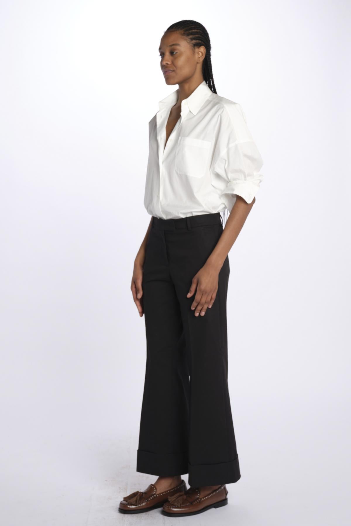 Pantalone MELODIA cropped risvolto MELODIA65254 3 quelledue 