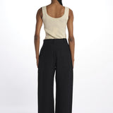 Pantalone lungo con zip PRAVIN1572 DARKESTNAVY studio nicholson 