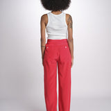 pantalone in seta MOSS MJD244 RED jejia 