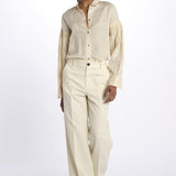 Pantalone dritto cotone lino 7179 21619 150 pomandère 