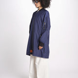 bomber lungo senza elastico BMMA205B6 NAV bombers original 