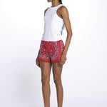BANDADA SHORT con passamaneria BANDANA SHORT RED orsina 