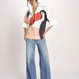 camicia con tucano GRAPHIC BIRDS 348572 BLUSH farm rio 