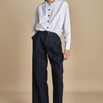 camicia con bottoni in swarosky RAMPLINGO WHITE laurence bras 