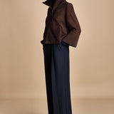 giubbino in camoscio NATE F25-173 030 CHOCOLATE oscar 