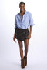 Mini skirt with wrap