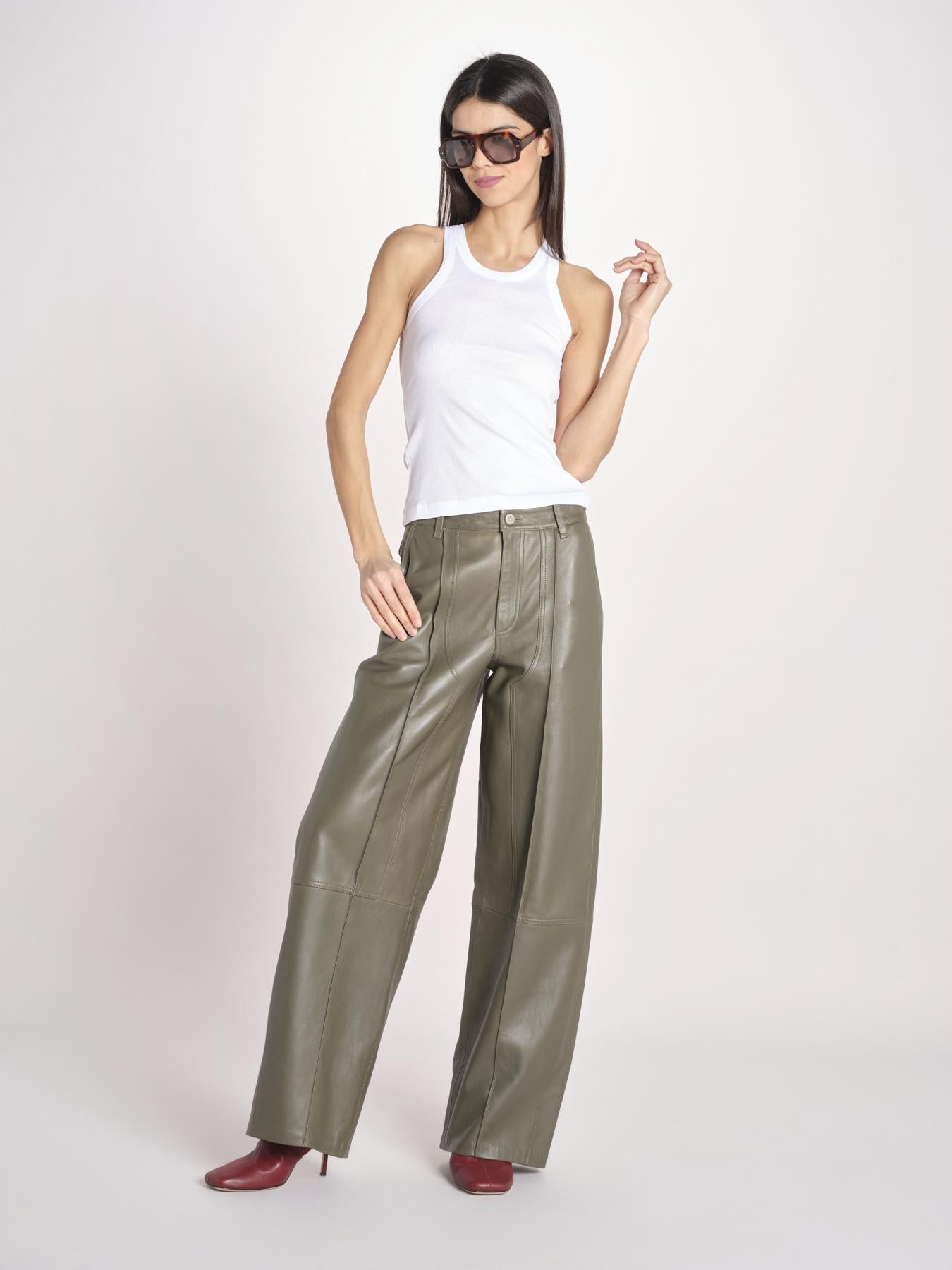 canottiera a costine FINLEY IO1100X2369 BRIGHT WHITE ivy oak 