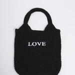 Borsa LOVE uncinetto C35099 BLACK mele 