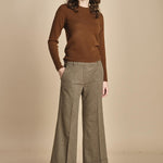 pantalone cropped con risvolto MELODIA 652923 19 quelledue 