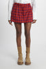 Scottish pleated mini skirt