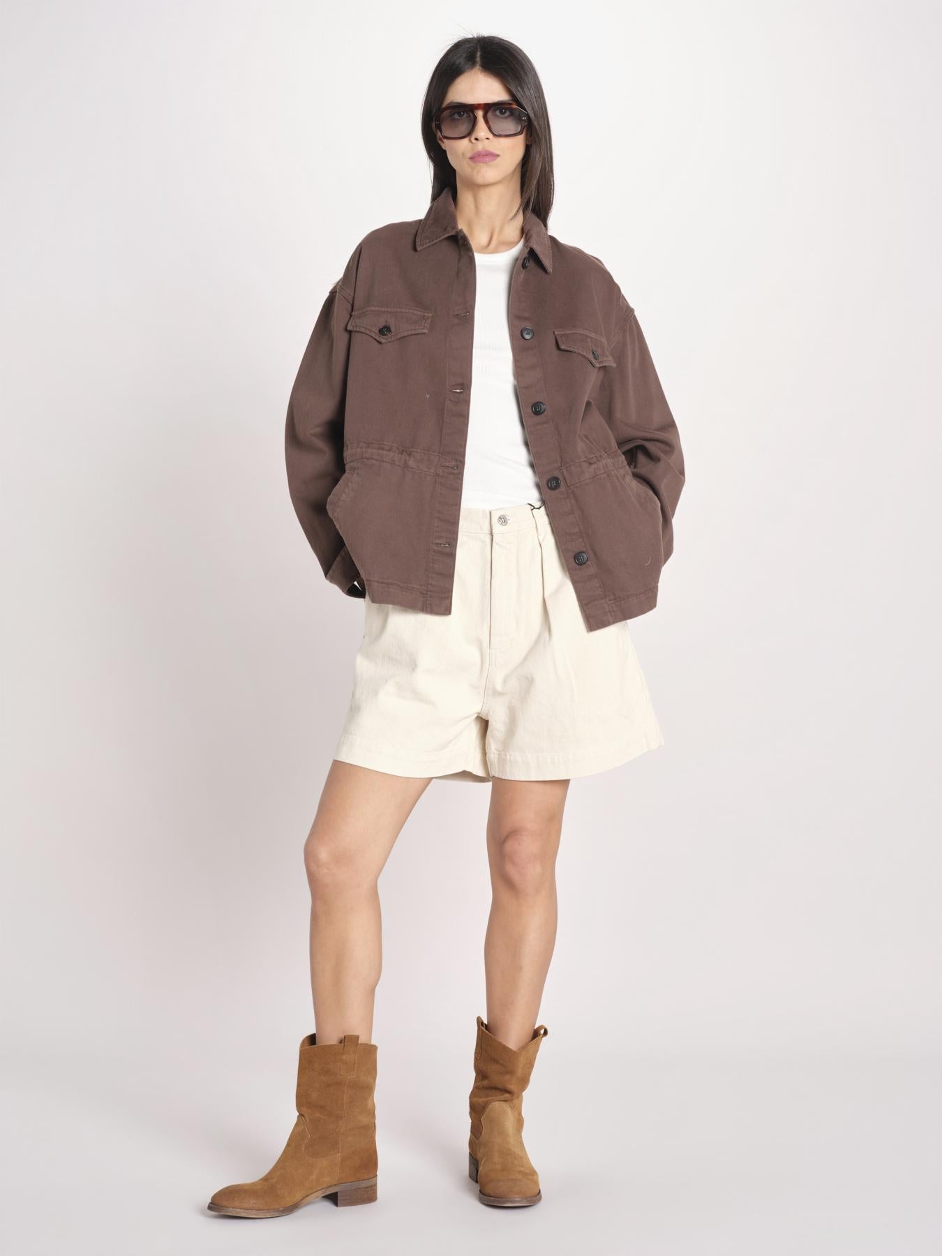 sahariana in canvas NADINE COMFTORBULL BROWN true avenue 