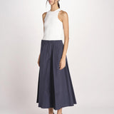 gonna lunga con elastico in popeline FORMICA 2615101072600 011 BLU weekend maxmara 
