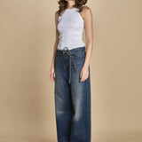 denim zampa con cintura XL STRAIHT A8701 0030 levi's 