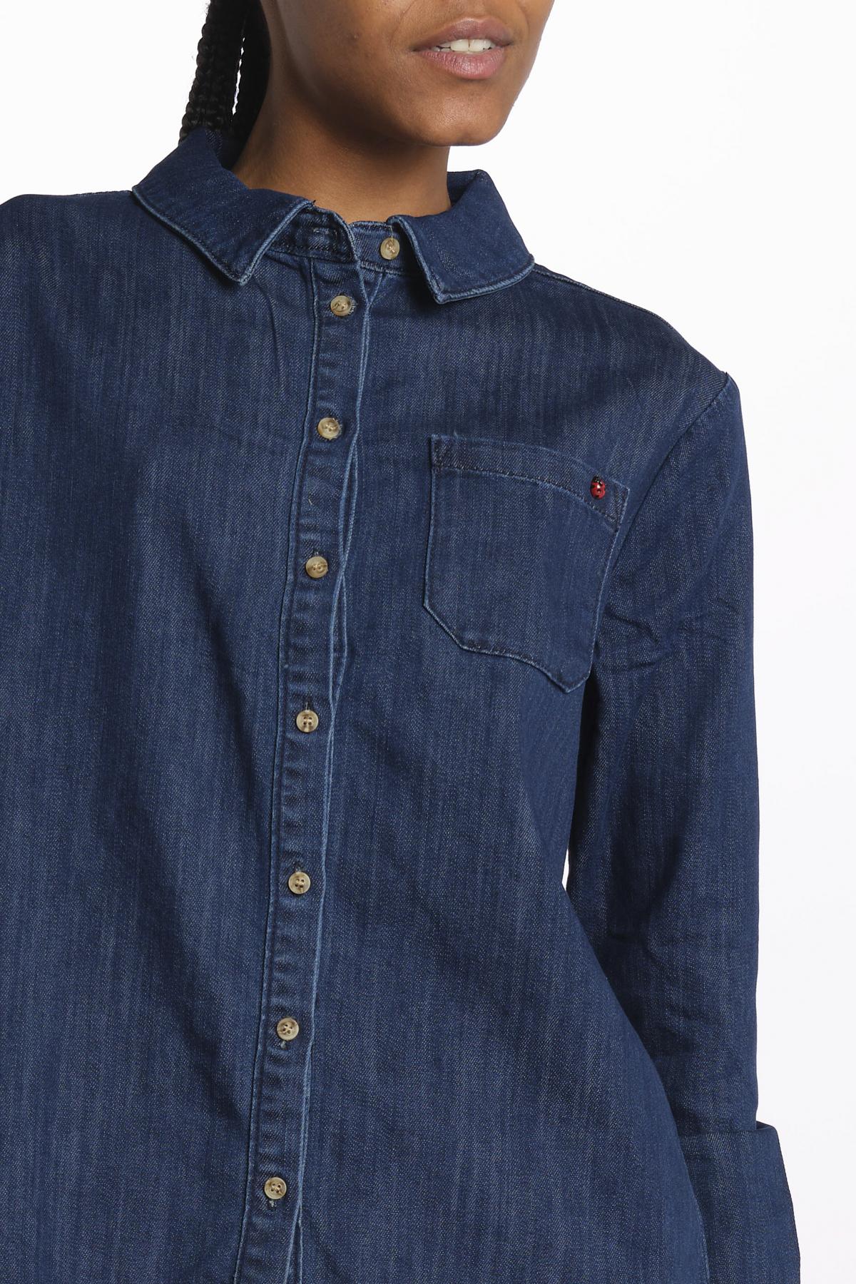 STACY  chemise jeans leggera ls 09 sh by fam. STACY INDIGO fam 
