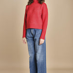 MYAC maglia collo alto in shetland BEMT512 LIPSTICK hartford 
