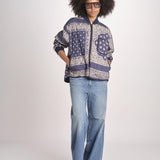 bomber stampa a bandana THE QUILTED BOMBER J270676BP NAVY the GREAT 