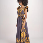 abito con stampe VALMIRA MIDNIGHT INK scarlett poppies 