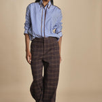 INES camicia da uomo a righe piu piping MJD117_A10016 0012 BLUE WHITE jejia 