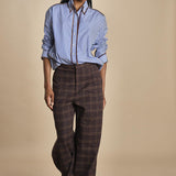 INES camicia da uomo a righe piu piping MJD117_A10016 0012 BLUE WHITE jejia 