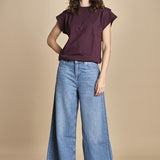 t-shirt con spallina PIO BORDEAUX ba&sh 