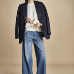 maglia girocollo over CLAUDIA GIROCOLLO PANNA_CAMMELLO tenne' 