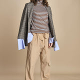 pantalone cargo in velluto TEA MJD231_ATEX42 J0036 jejia 