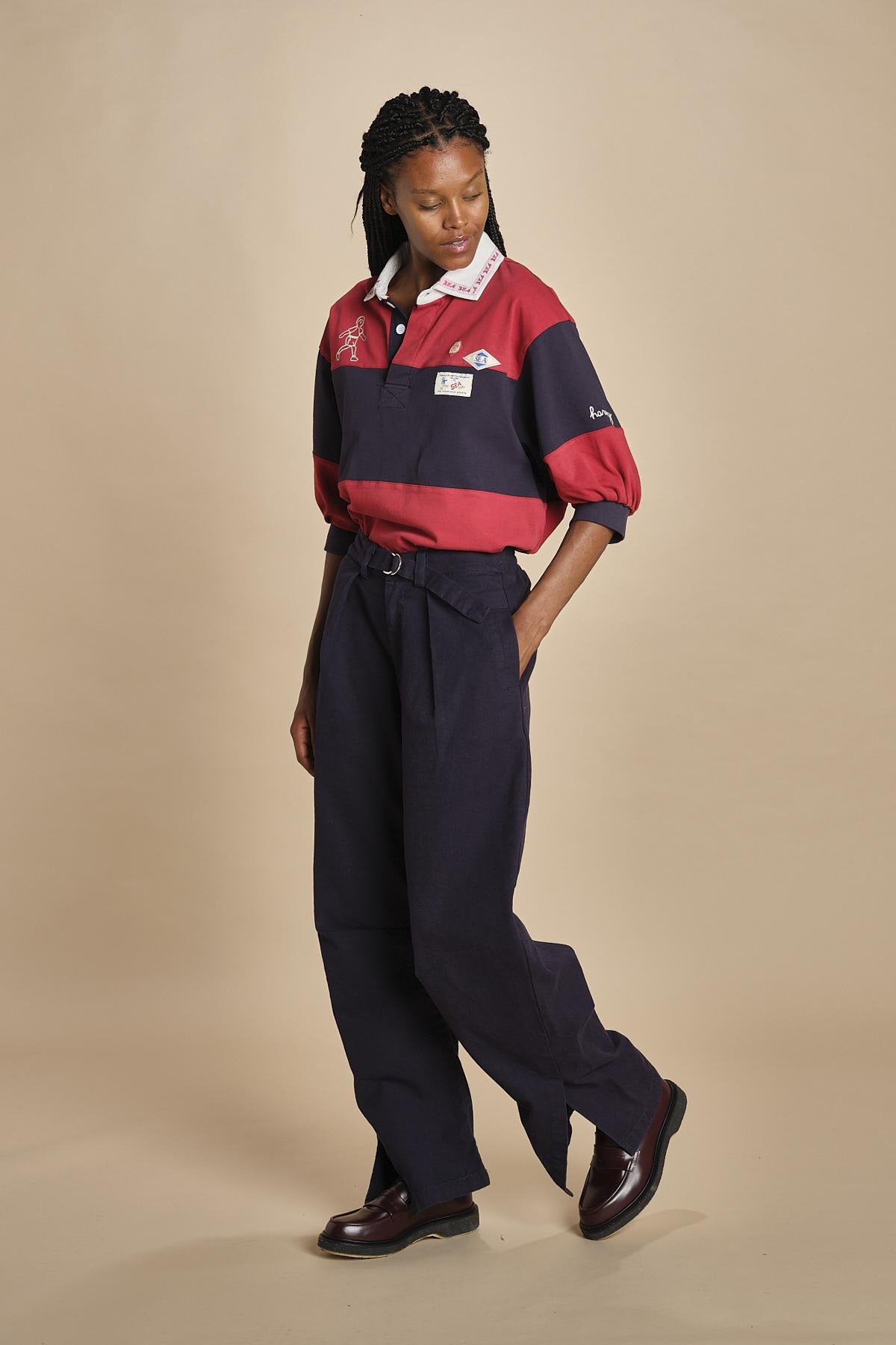 pantalone con cintura CAROLYN  040 NAVY sea ny 