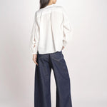camicia con ricamo fiori DESTRO 2615111032600 001 BIANCO weekend maxmara 