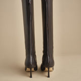 stivale alto liscio PETRA CALF F870SSN CHC studio AMELIA 