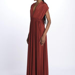 ALLUIM DRESS abito lungo ALLIUM CHOCOLATE nash 