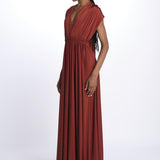 ALLUIM DRESS abito lungo ALLIUM CHOCOLATE nash 