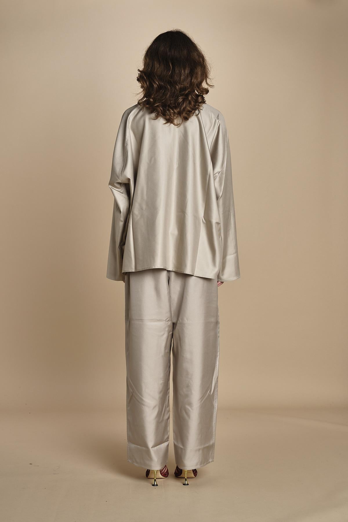 CARRACCI top in seta con zip CARRACCI STONE sofie d'hoore 