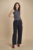 top americano a costine in lana merino