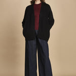 Cardigan ovetto D2200518 NERO milaura 