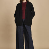 Cardigan ovetto D2200518 NERO milaura 