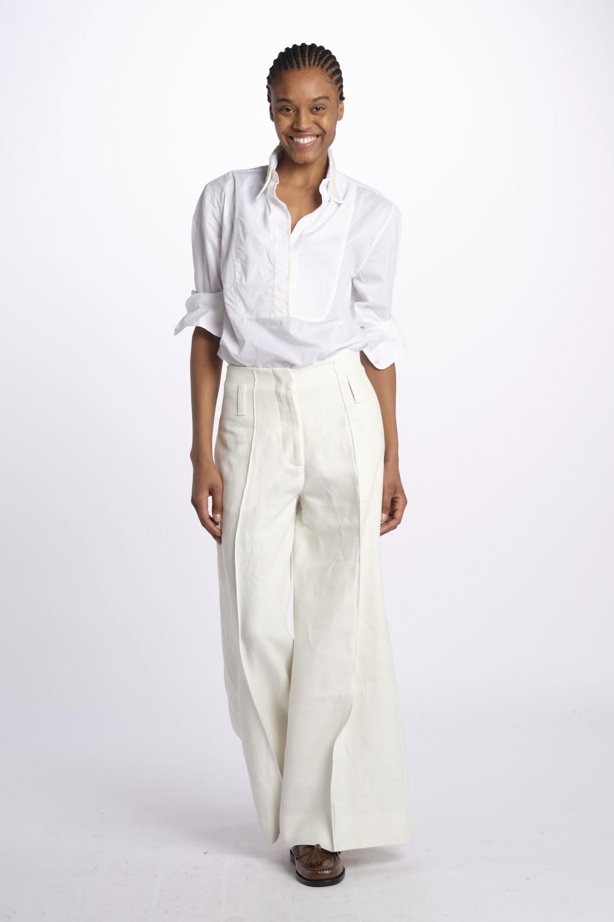 Pantalone ORIANA cropped nervature ORIANA540503 7 quelledue 