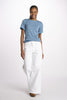 Ribbed striped T-shirt