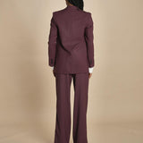 giacca un bottone tela lana TILIA 5EVA01-V02301 BORDEAUX vanessa bruno 