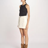 minigonna in vernice SOUR61 F1920_PS26 073 CREAM bellerose 