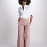 pantalone largo con nervature ORIANA 540 54165 quelledue 