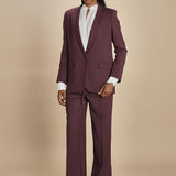 giacca un bottone tela lana TILIA 5EVA01-V02301 BORDEAUX vanessa bruno 