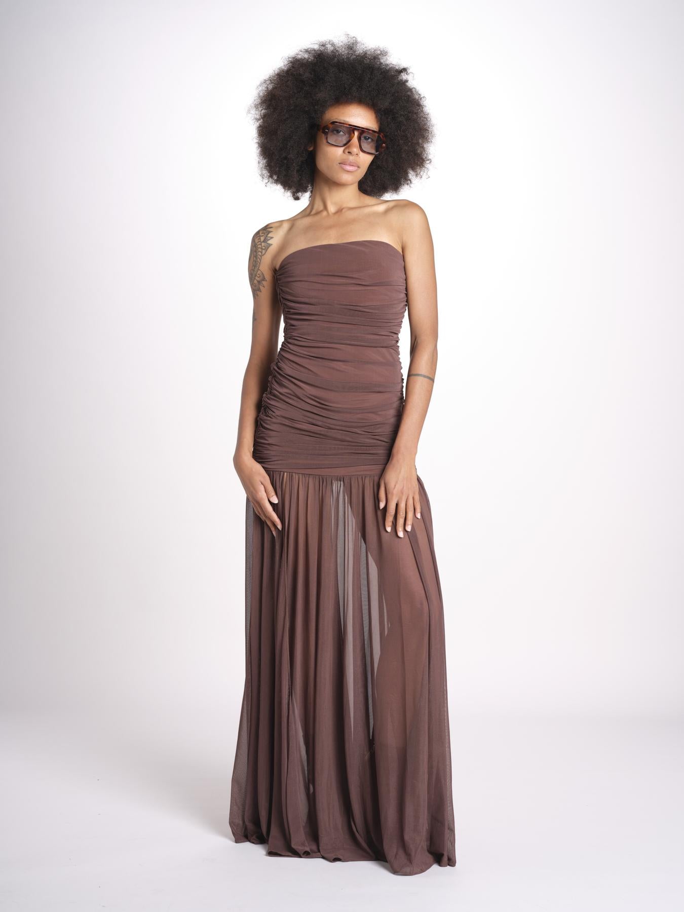 ADELE abito voille balze 9129 DRK retrofete 