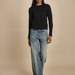 d2501005 girocollo slim by milaura. d2501005 872 NERO milaura 